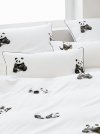 Elegante poszewka mako-bawełniana egipska Panda biała 2328 40x80, 80x80
