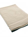 Dywanik ręcznik łazienkowy stopki krem 50x70