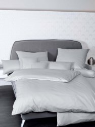  Janine pościel bawełniana egipska jednolita szara 240x220