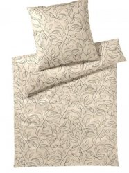 Elegante pościel mako-bawełniana egipska Floral beige 24505 135x200