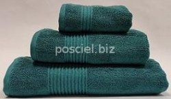 Nowoczesny ręcznik jednolity turkusowy 700g -  50x100