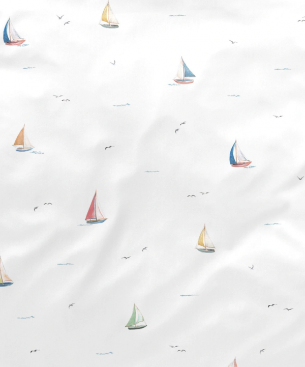 Elegante pościel mako bawełna Sail Away biała 24576 155x200