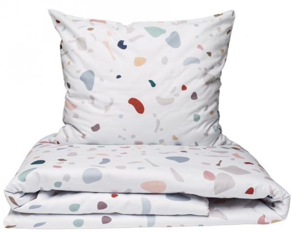 Hop pościel satynowa Terrazzo 160x200