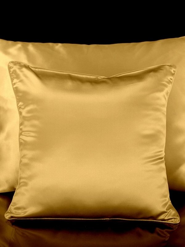 Zestaw jedwabnej pościeli dark gold 160x200