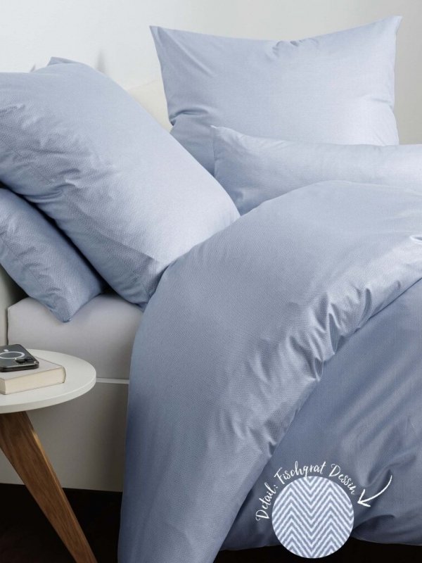 Janine mako-interlock jersey Classic 59000 perlblau 155x200