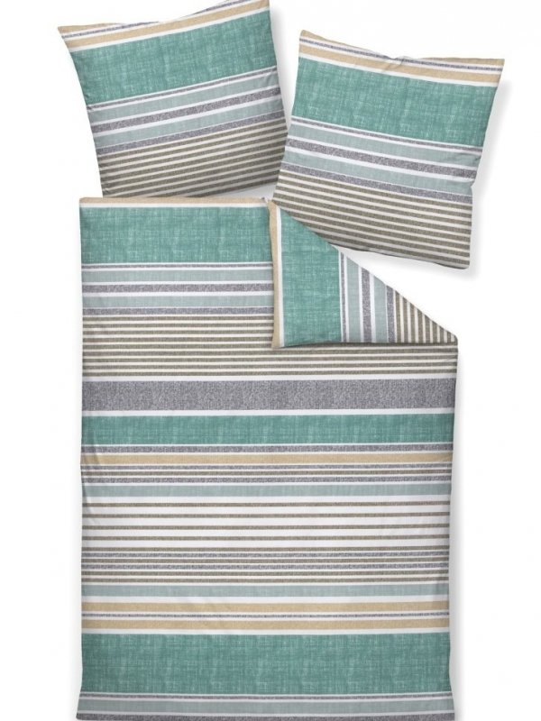 Janine pościel biber Davos 65169 grün 135x200