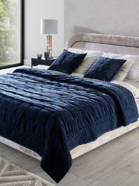 Narzuta typu velvet Alpana granat 220x240