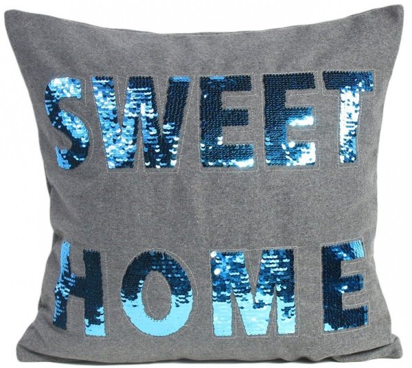 Poszewka filcowa cekiny Sweet Home 45x45