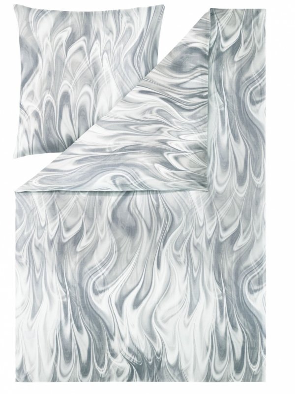 Estella pościel mako- jersey Klaas grau 6367 155x200