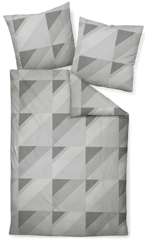 Janine pościel mako-satin J. D. grau 87065 135x200