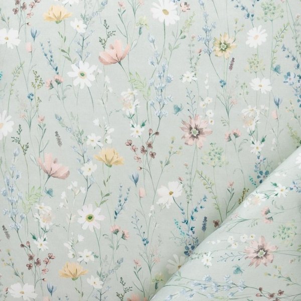 Estella mako-satin Celeste grün 7961 135x200