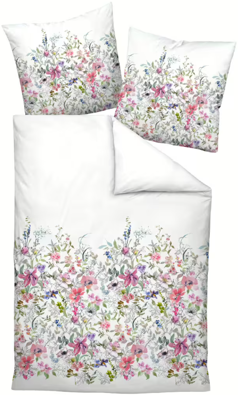 Janine pościel mako-satin Milano silberrosa 45088 135x200