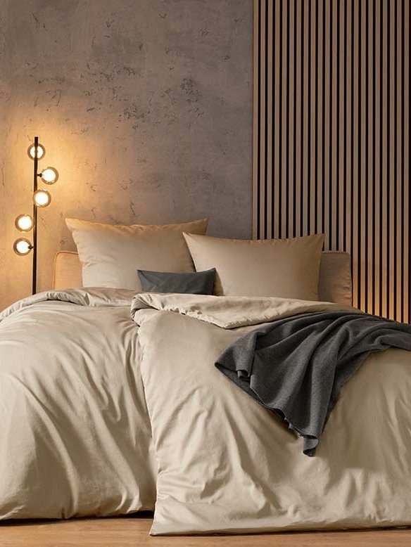 Estella mako satin jednolita Valetta beżowa 7844 200x220