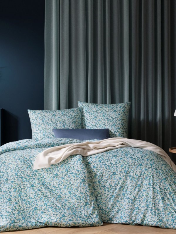 Estella pościel mako- jersey Tina cyan 6545 135x200