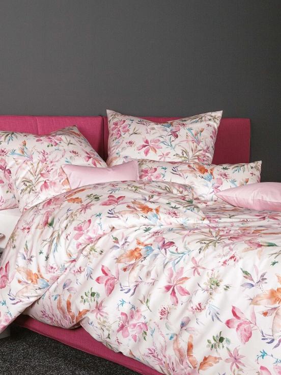 Janine poszewka mako-satin Milano korallrosa 45096 40x80, 80x80