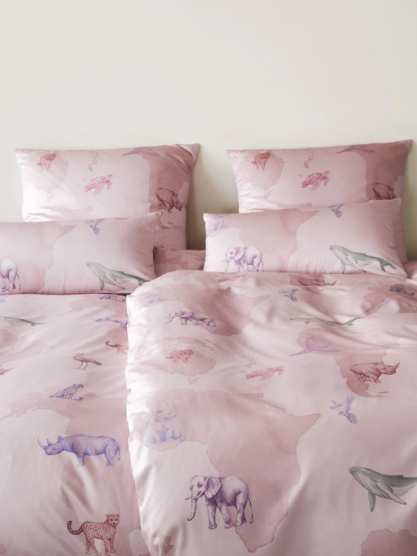 Elegante pościel mako bawełna Explorer rose 24570 200x220