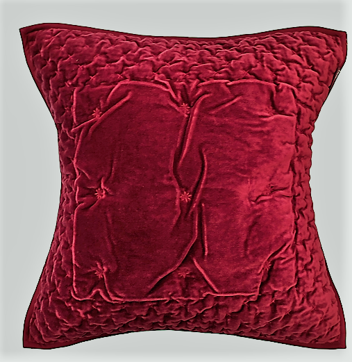 Poszewka velvet Alpana bordo 45x45