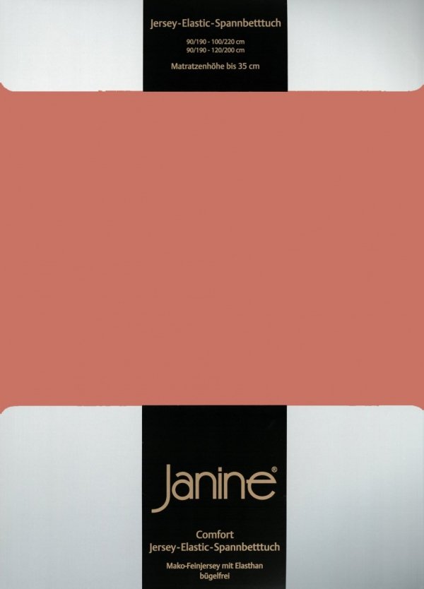 Janine prześcieradło elastic-jersey z gumką siena