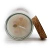 magiczna świeca Miłość - 100% naturalna: wosk sojowy, kwarc różowy, zapach jaśminowy