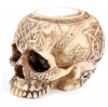świecznik w kształcie czaszki - mała czaszka podstawka na świeczkę typu podgrzewacz