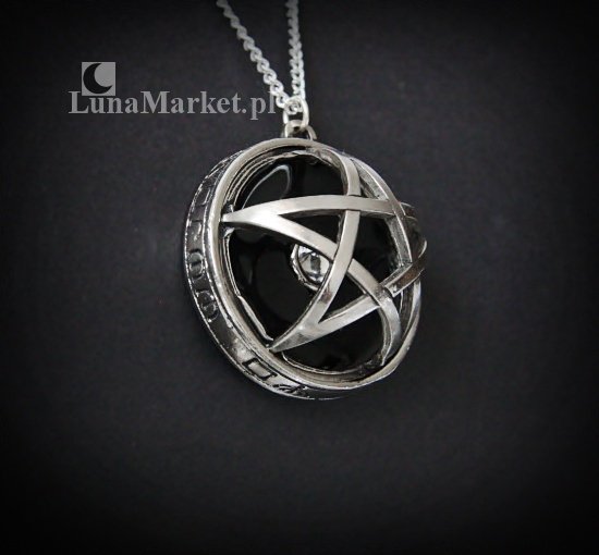 naszyjnik pentagram astralny - magiczna biżuteria wisiorek z pentagramem