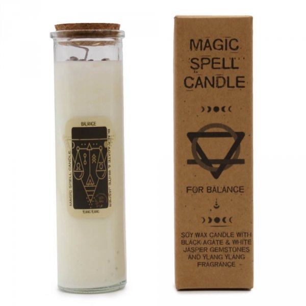 magiczna świeca intencyjna Balans, Równowaga - maga świec, naturalne świeczki sojowe