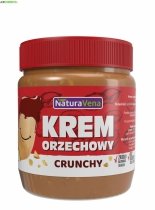 KREM ORZECHOWY CRUNCHY 100 % BEZ DODATKU SOLI I CUKRÓW NATURAVENA 340 g