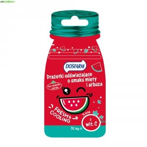 DRAŻETKI ODŚWIEŻAJĄCE BEZ CUKRU MIĘTA - ARBUZ DOSFARM 16 g 