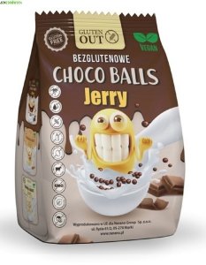 KULKI ZBOŻOWE KAKAOWE BEZGLUTENOWE JERRY GLUTEN OUT 375 g 