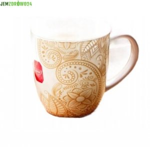 ELEGANCKI CERAMICZNY KUBEK YOGI TEA 300 ml