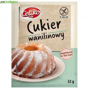 CUKIER WANILINOWY WANILIOWY BEZGLUTENOWY CELIKO 32g 
