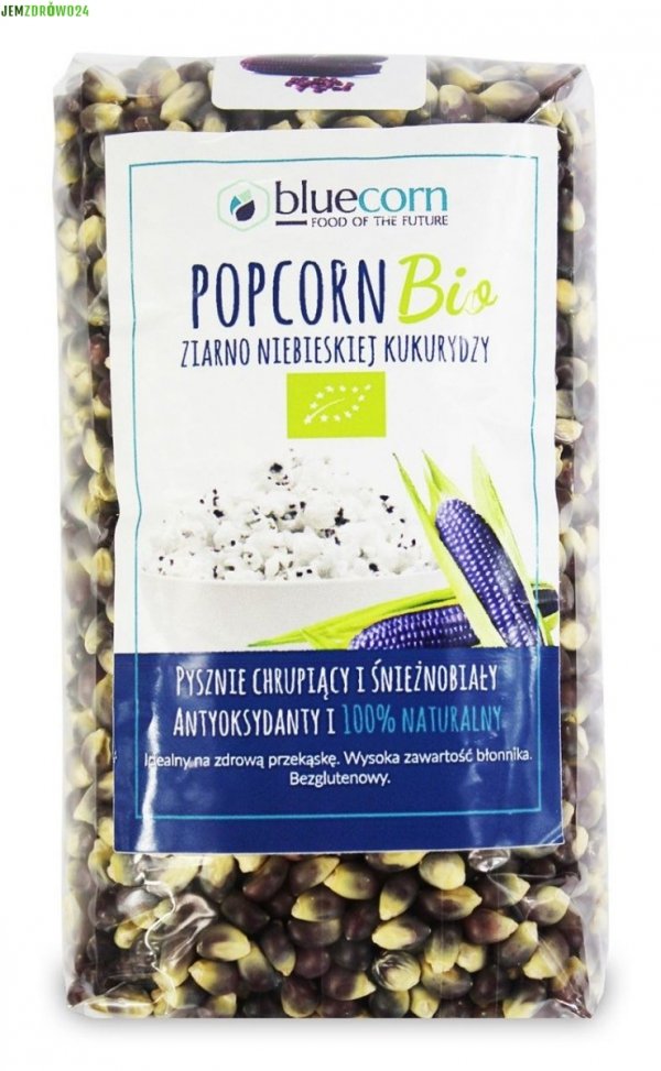 Eko popcorn z niebieskiej kukurydzy Blue Corn - 350 g