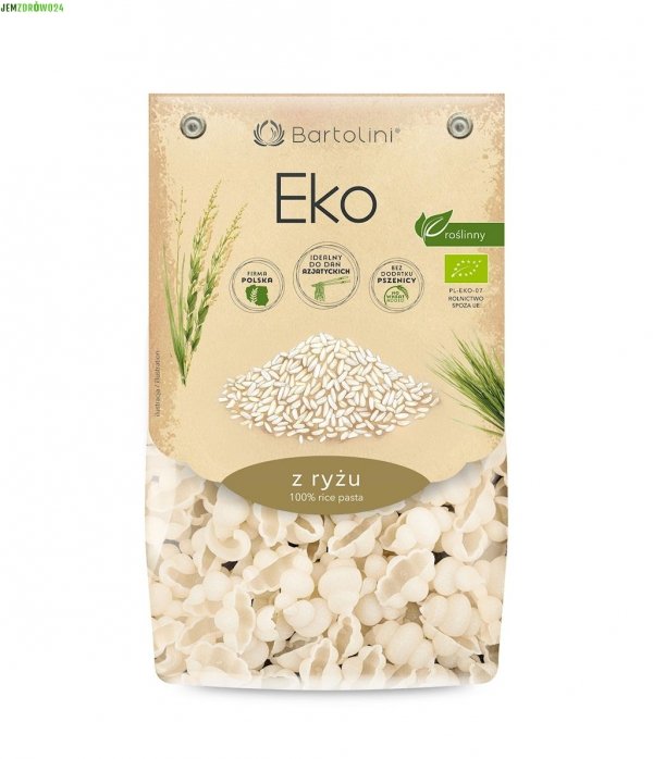 MAKARON RYŻOWY BIO EKOLOGICZNY - MUSZELKI BARTOLINI 250 g