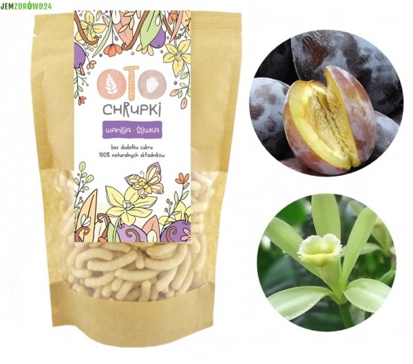 OTO CHRUPKI ŚLIWKA - WANILIA ŚLIWKOWO - WANILIOWEOTOLANDIA 25 g 