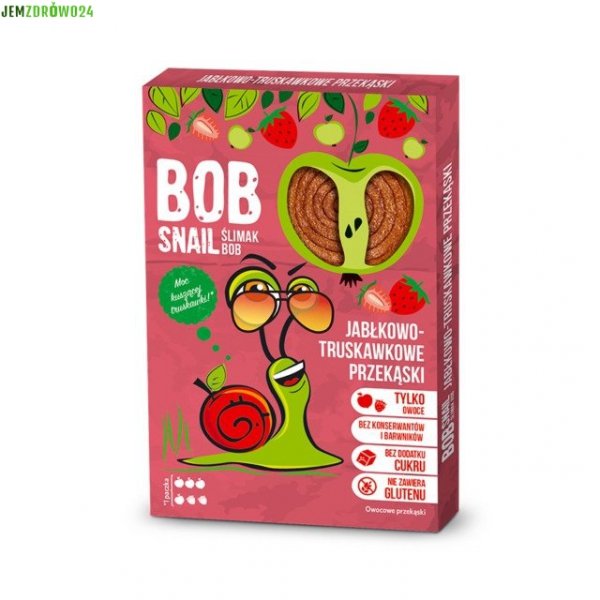 Bob Snail jabłko-truskawka 60 g