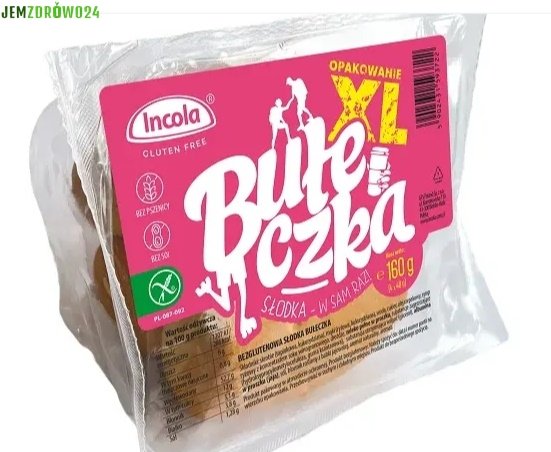 BEZGLUTENOWE SŁODKIE BUŁECZKI INCOLA DUŻE OPAKOWANIE XL 4 x 40 g