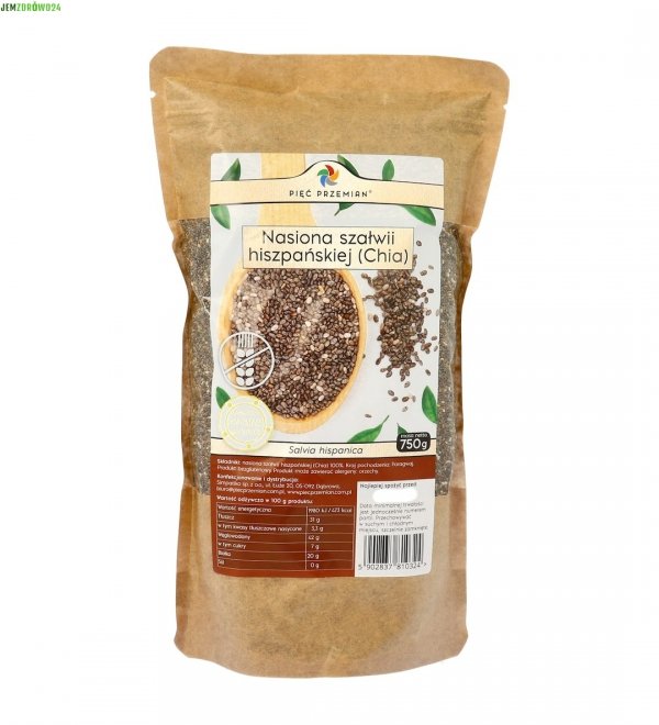 NASIONA CHIA PIĘĆ PRZEMIAN DUŻE OPAKOWANIE 750 g