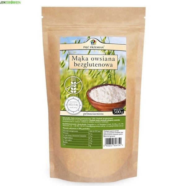 Mąka owsiana bezglutenowa Pięć Przemian 500 g