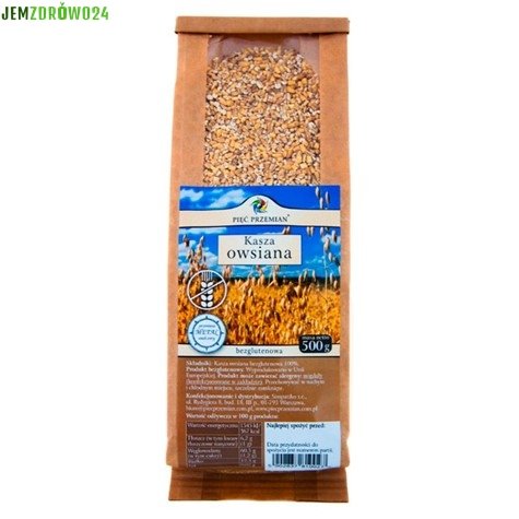 KASZA OWSIANA BEZGLUTENOWA PIĘĆ PRZEMIAN 500 g