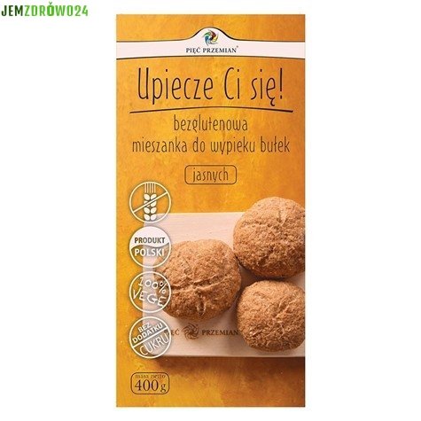 Mieszanka na bułki bezglutenowe jasne Pięć Przemian 400 g