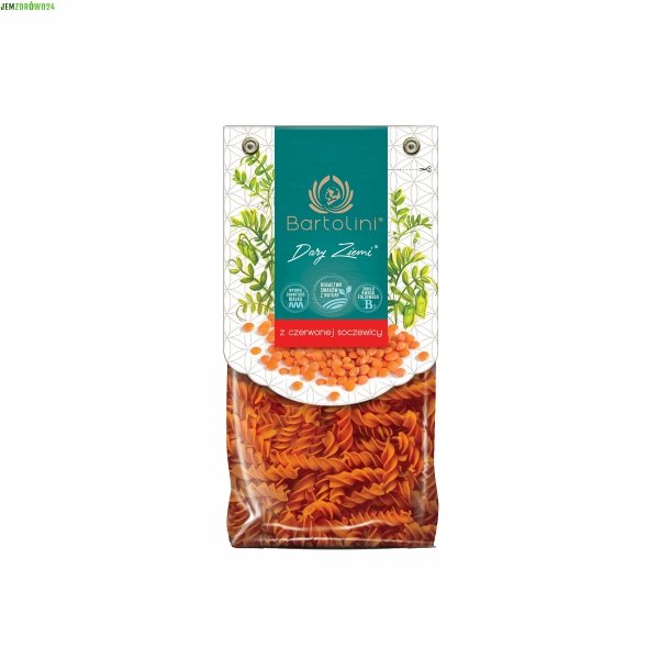 MAKARON ŚWIDERKI Z SOCZEWICY CZERWONEJ BARTOLINI 250 g