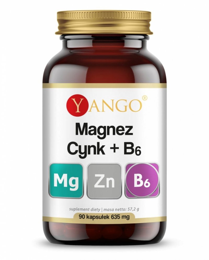 Magnez Cynk B6 90 kapsułek