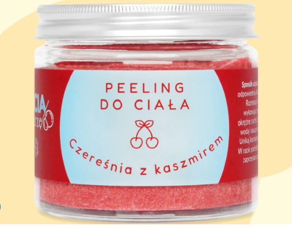 Peeling Cukrowy Czereśnia z Kaszmirem 250g
