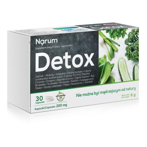 Probiotyk Narum Detox - 200mg - 30 kapsułek 