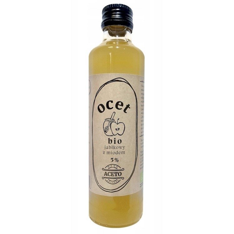 Ocet Jabłkowy z Miodem 5% Niefiltrowany BIO 250ml
