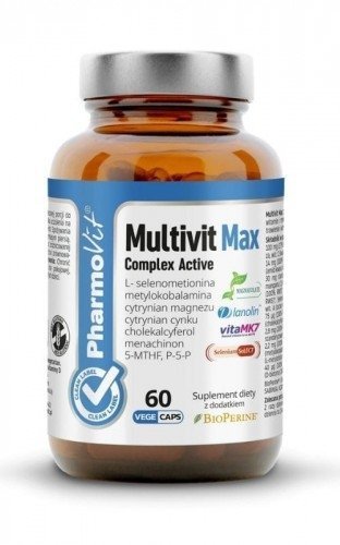 Multiwitaminy Multivit Max Complex Active 60 kapsułek