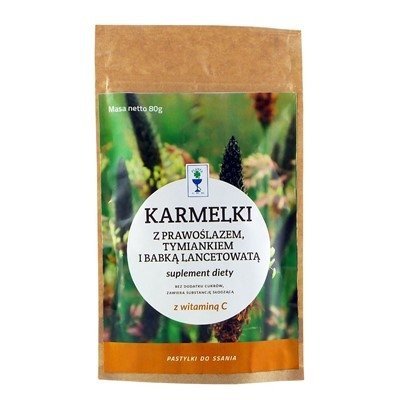Karmelki Prawoślaz + Tymianek + Babka bez cukru 80g