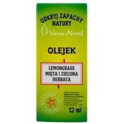 Lemongrass Mięta i Zielona Herbata Olejek 12ml