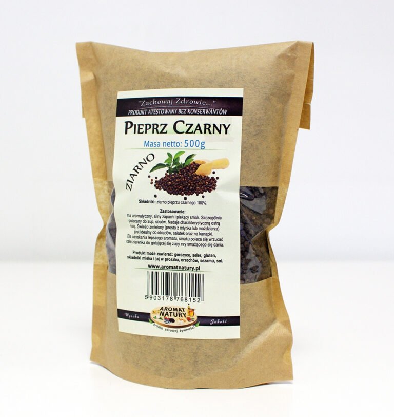 Pieprz Czarny Ziarno 500g