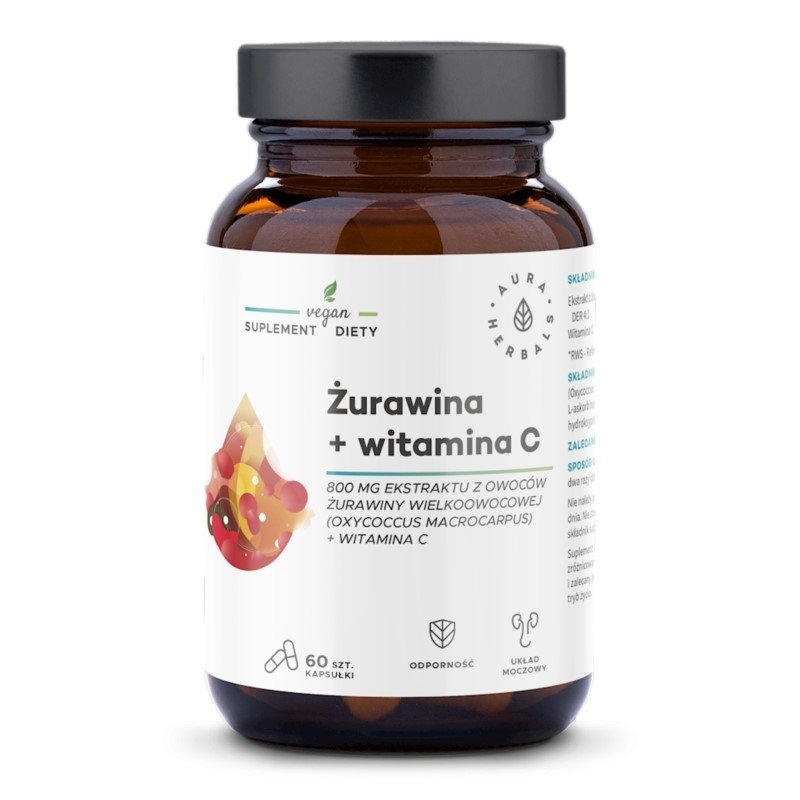 Żurawina + Witamina C 60 kapsułek